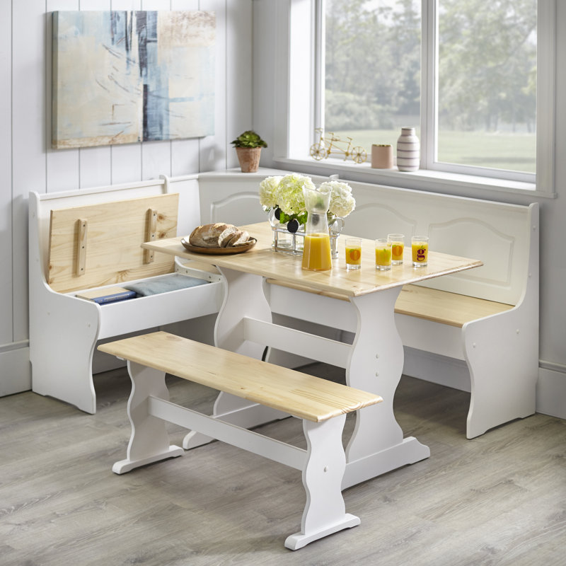 Beachcrest home tuttle 3 piece breakfast nook dining set discount